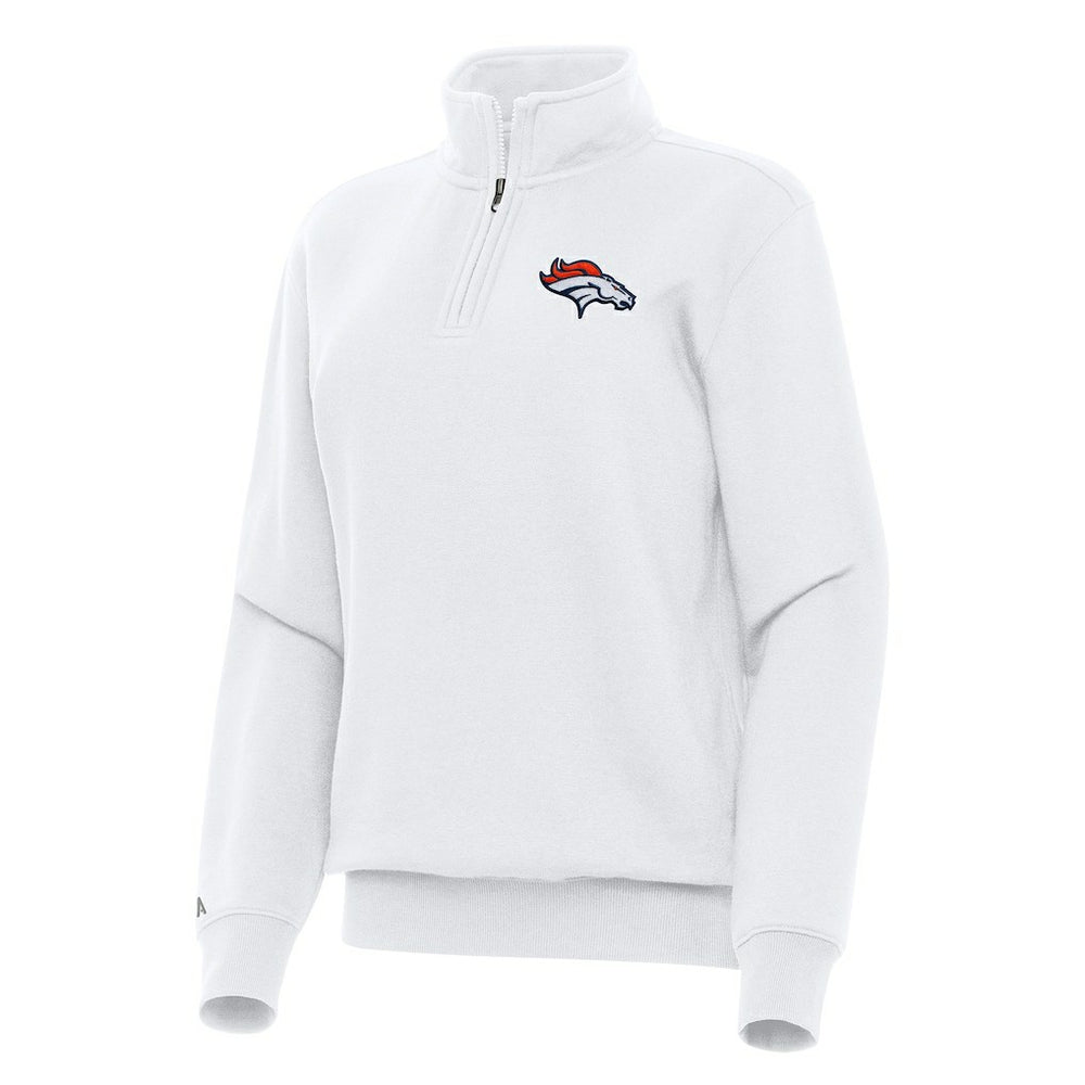 Denver Broncos  Antigua Women's Victory Quarter-Zip Top