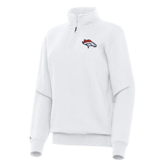 Denver Broncos  Antigua Women's Victory Quarter-Zip Top