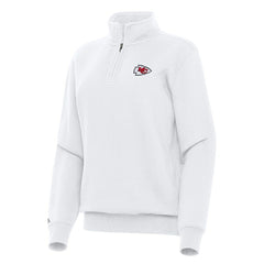 Kansas City Chiefs  Antigua Women's Victory Quarter-Zip Top