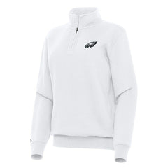 Philadelphia Eagles  Antigua Women's Victory Quarter-Zip Top
