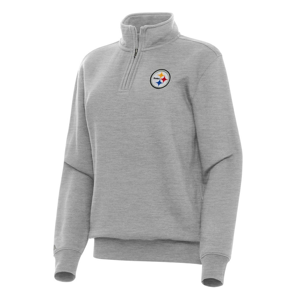 Pittsburgh Steelers  Antigua Women's Victory Quarter-Zip Top