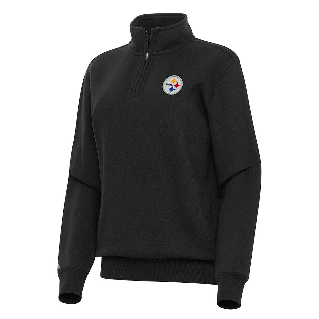 Pittsburgh Steelers  Antigua Women's Victory Quarter-Zip Top