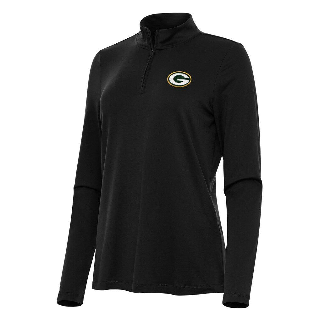 Green Bay Packers  Antigua Women's Reprocess Quarter-Zip Top