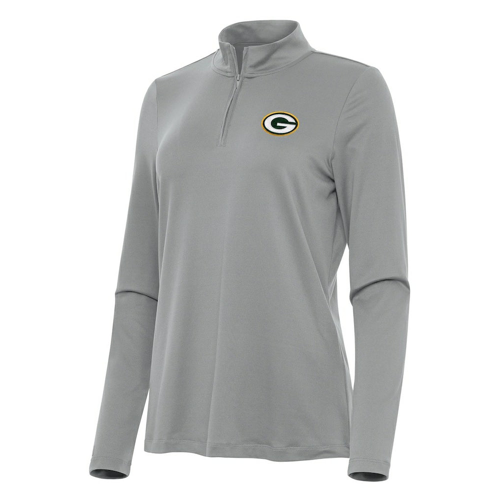 Green Bay Packers  Antigua Women's Reprocess Quarter-Zip Top
