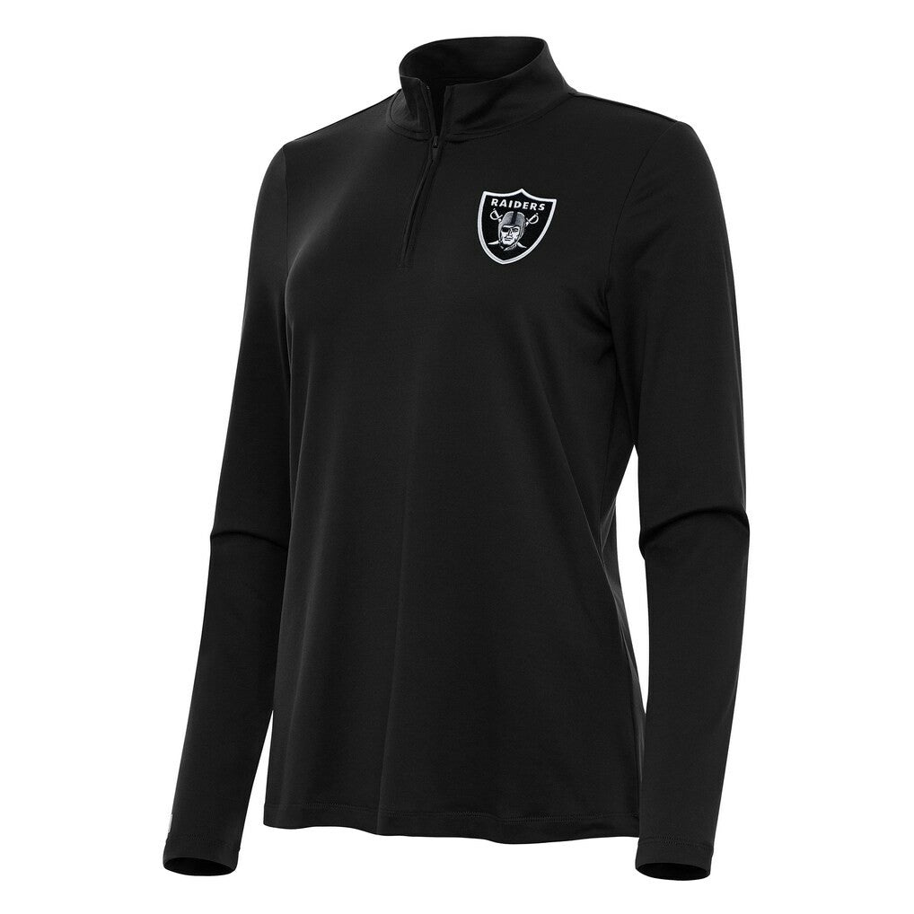 Las Vegas Raiders  Antigua Women's Reprocess Quarter-Zip Top