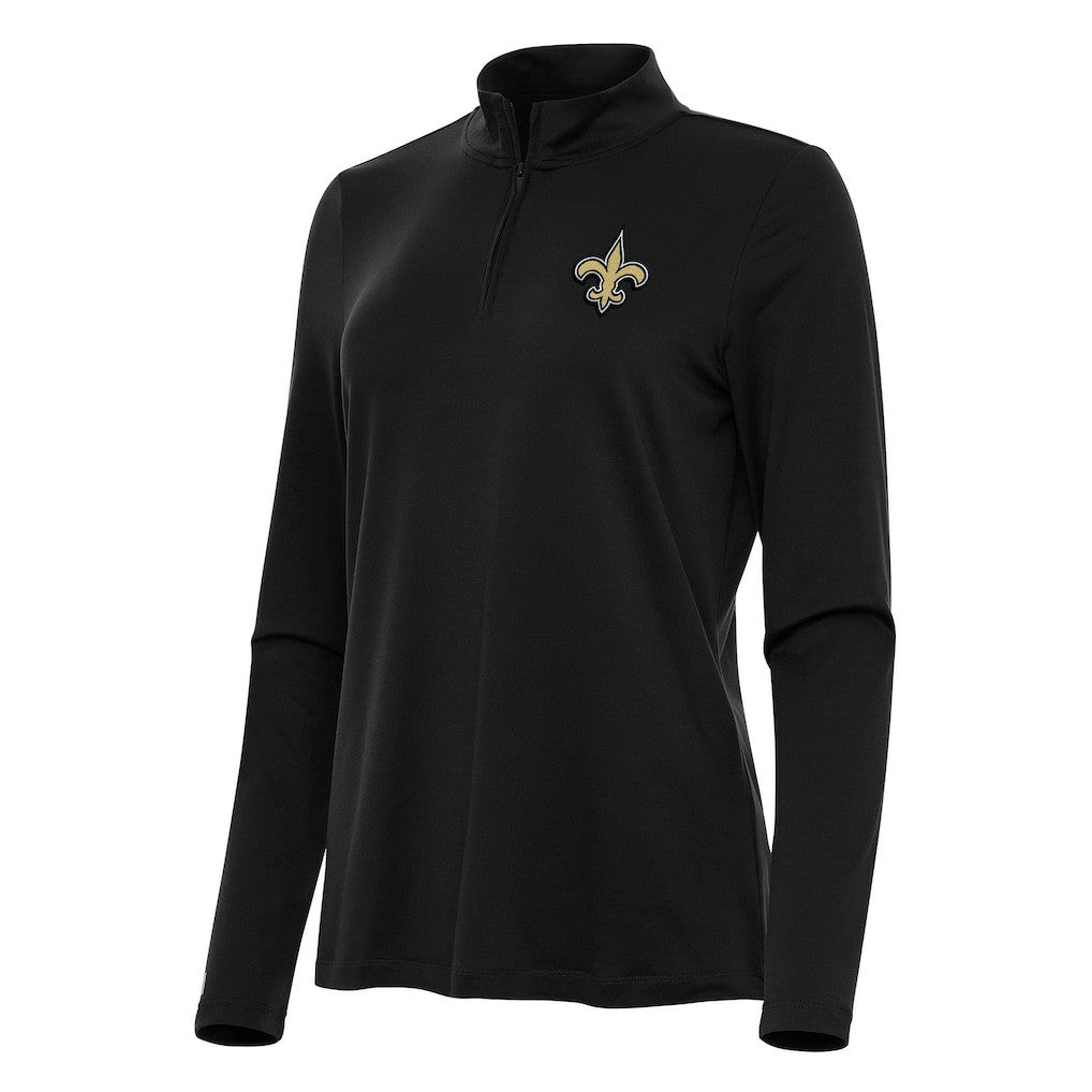 New Orleans Saints  Antigua Women's Reprocess Quarter-Zip Top