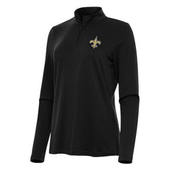 New Orleans Saints  Antigua Women's Reprocess Quarter-Zip Top
