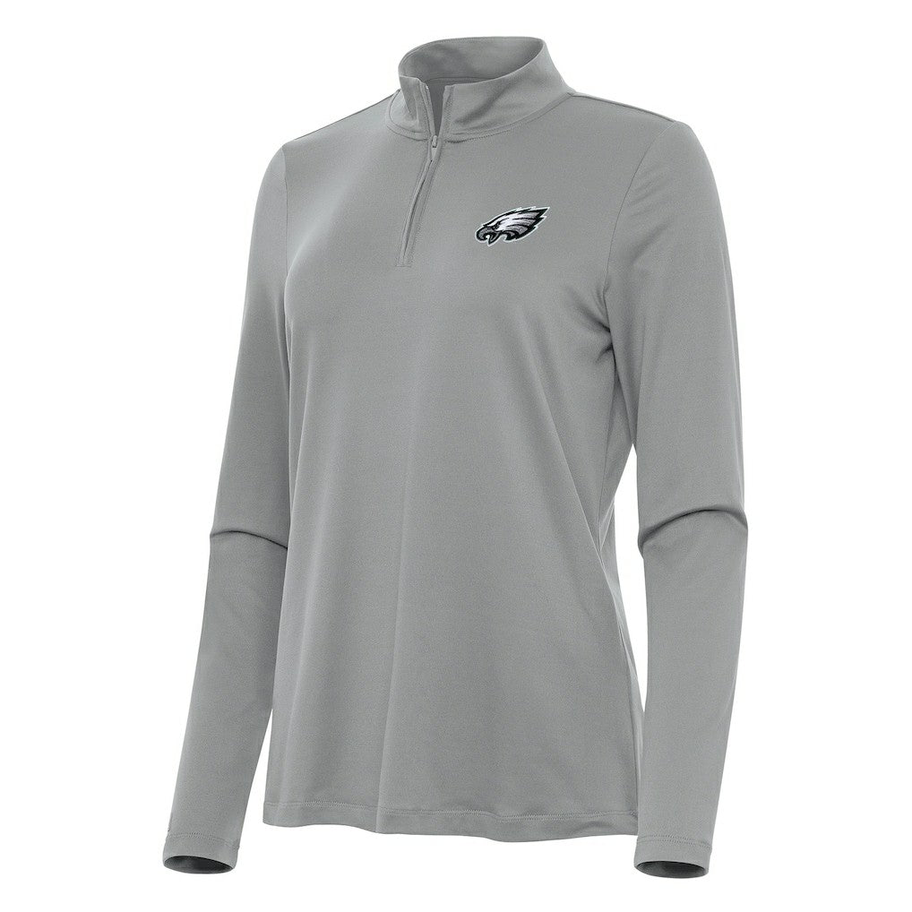 Philadelphia Eagles  Antigua Women's Reprocess Quarter-Zip Top