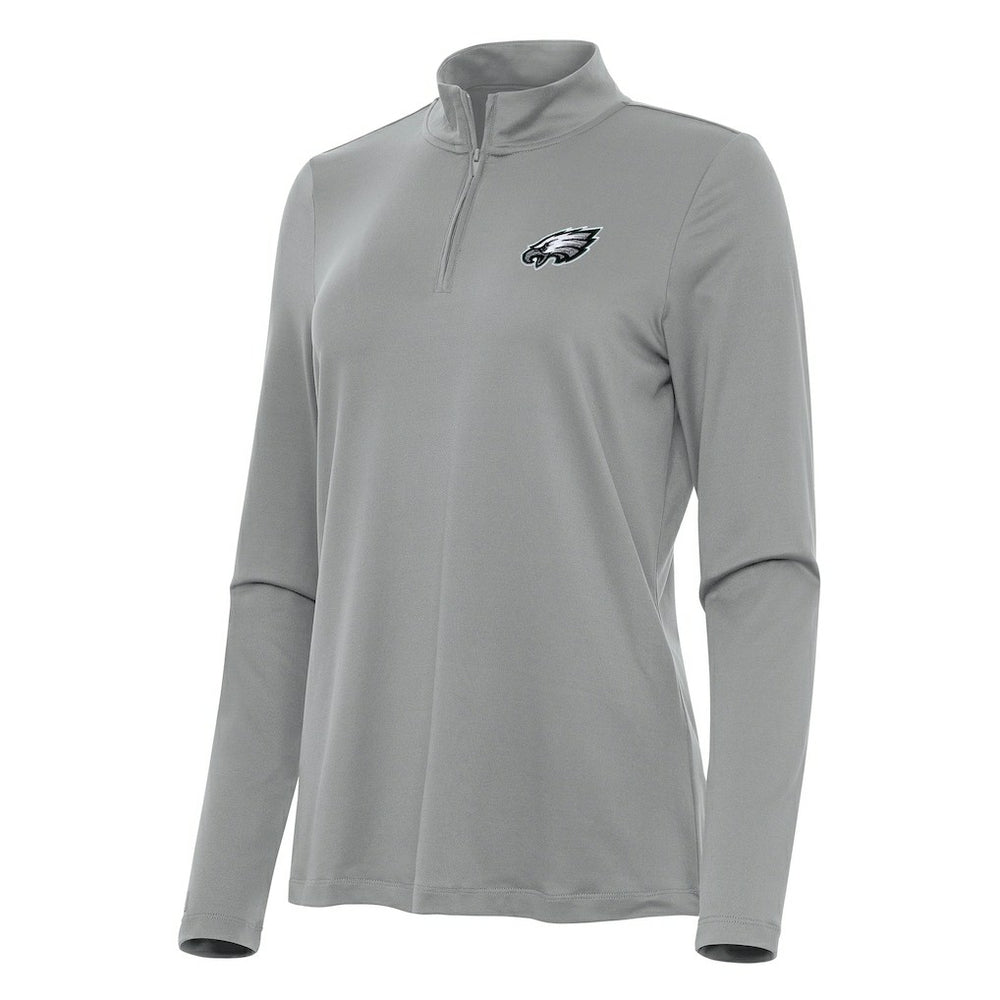 Philadelphia Eagles  Antigua Women's Reprocess Quarter-Zip Top