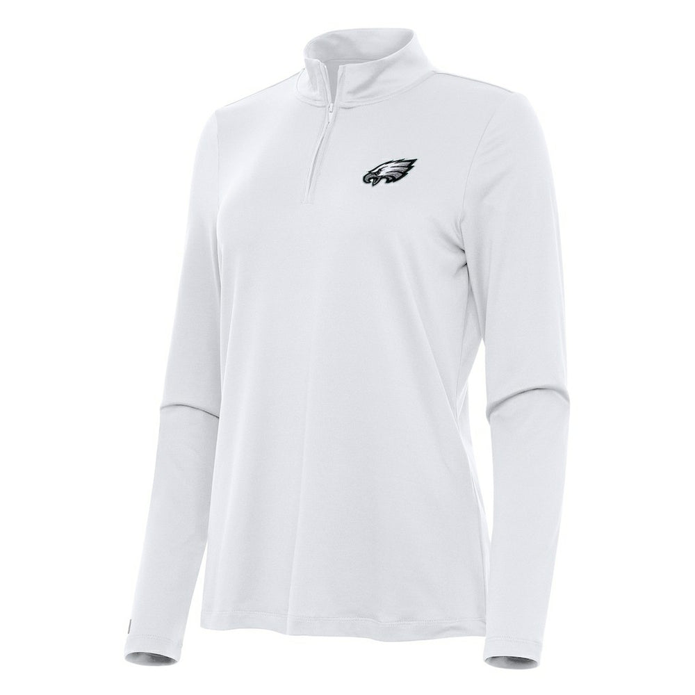 Philadelphia Eagles  Antigua Women's Reprocess Quarter-Zip Top