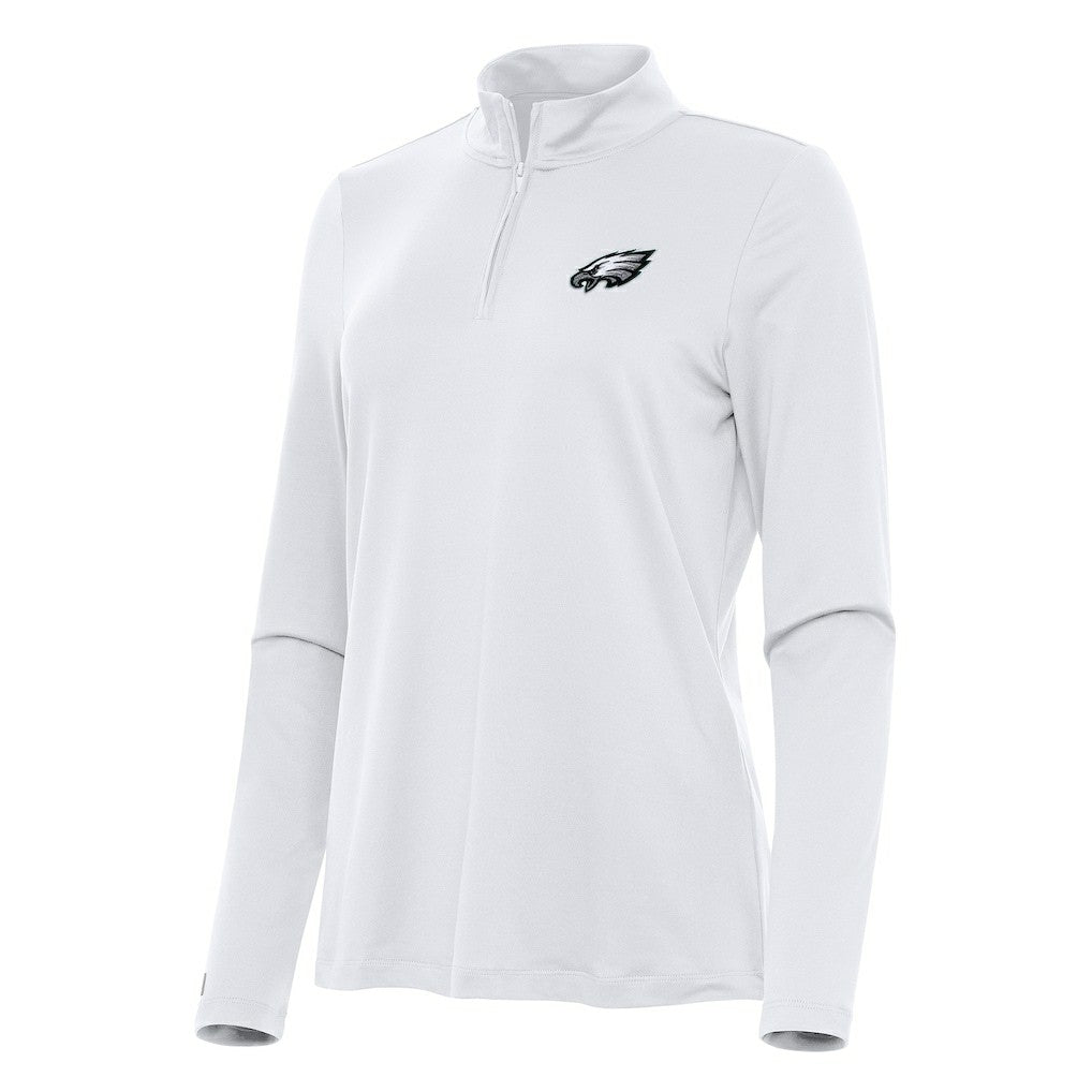 Philadelphia Eagles  Antigua Women's Reprocess Quarter-Zip Top