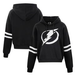 Tampa Bay Lightning Cuce Women's Sequin Cropped Pullover Hoodie Online