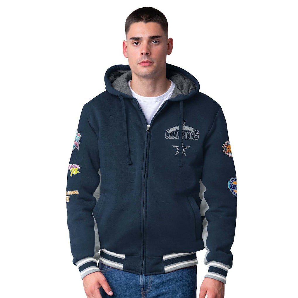 Dallas Cowboys  G-III Sports by Carl Banks No Huddle Commemorative Full-Zip Hoodie Jacket