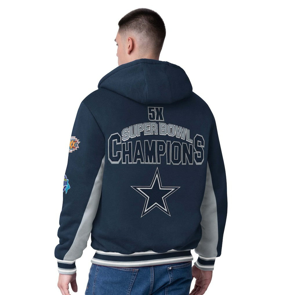 Dallas Cowboys  G-III Sports by Carl Banks No Huddle Commemorative Full-Zip Hoodie Jacket