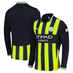 Manchester City 2024/25 Away Replica Long Sleeve Jersey Navy - Puma