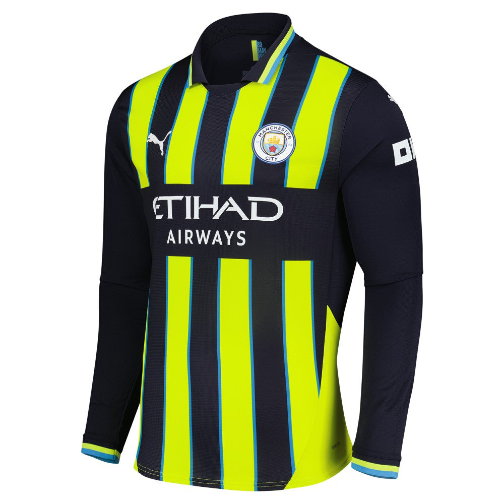 Manchester City 2024/25 Away Replica Long Sleeve Jersey Navy - Puma
