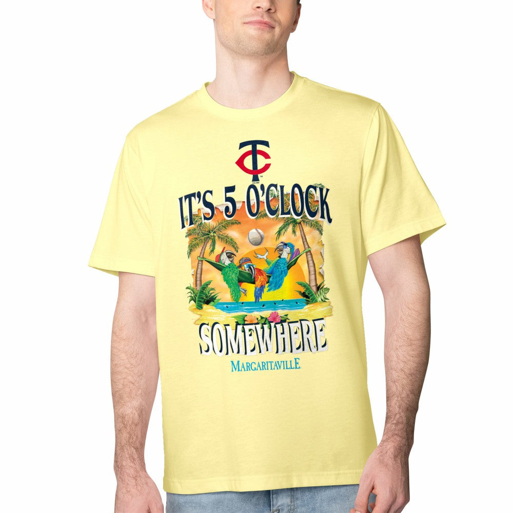 Minnesota Twins Margaritaville Five O'Clock Graphic T-Shirt | MLB New