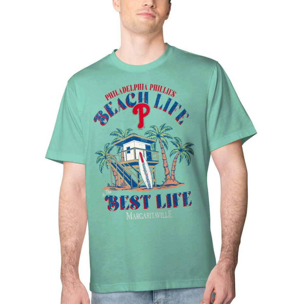 Philadelphia Phillies Margaritaville Beach Hut Graphic T-Shirt | MLB Sale