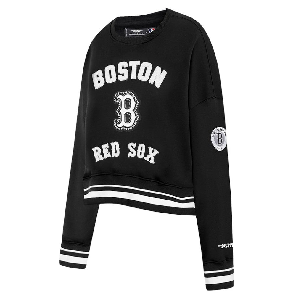 Boston Red Sox Pro Standard Women's Pearl Cropped Pullover Sweatshirt
 | MLB US