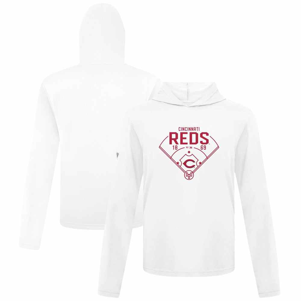 Cincinnati Reds Levelwear Anthem Home Field Pullover Hoodie | MLB Outlet