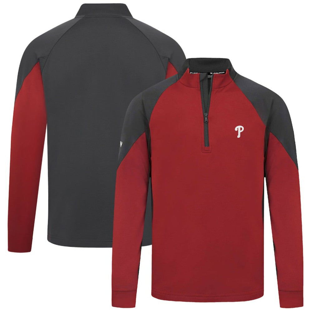 Philadelphia Phillies Levelwear Cadet Insignia 2.0 Raglan Quarter-Zip Jacket | MLB Discount