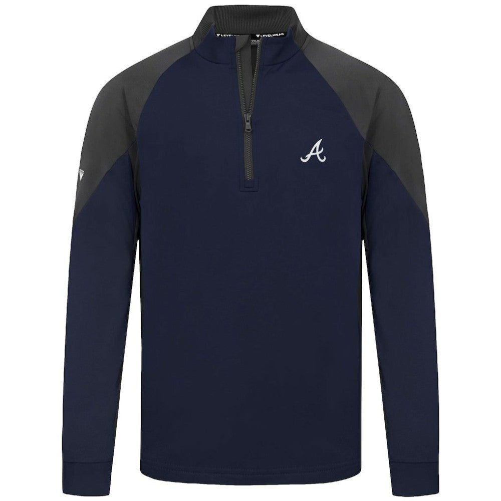 Atlanta Braves Levelwear Cadet Insignia 2.0 Raglan Quarter-Zip Jacket | MLB Outlet