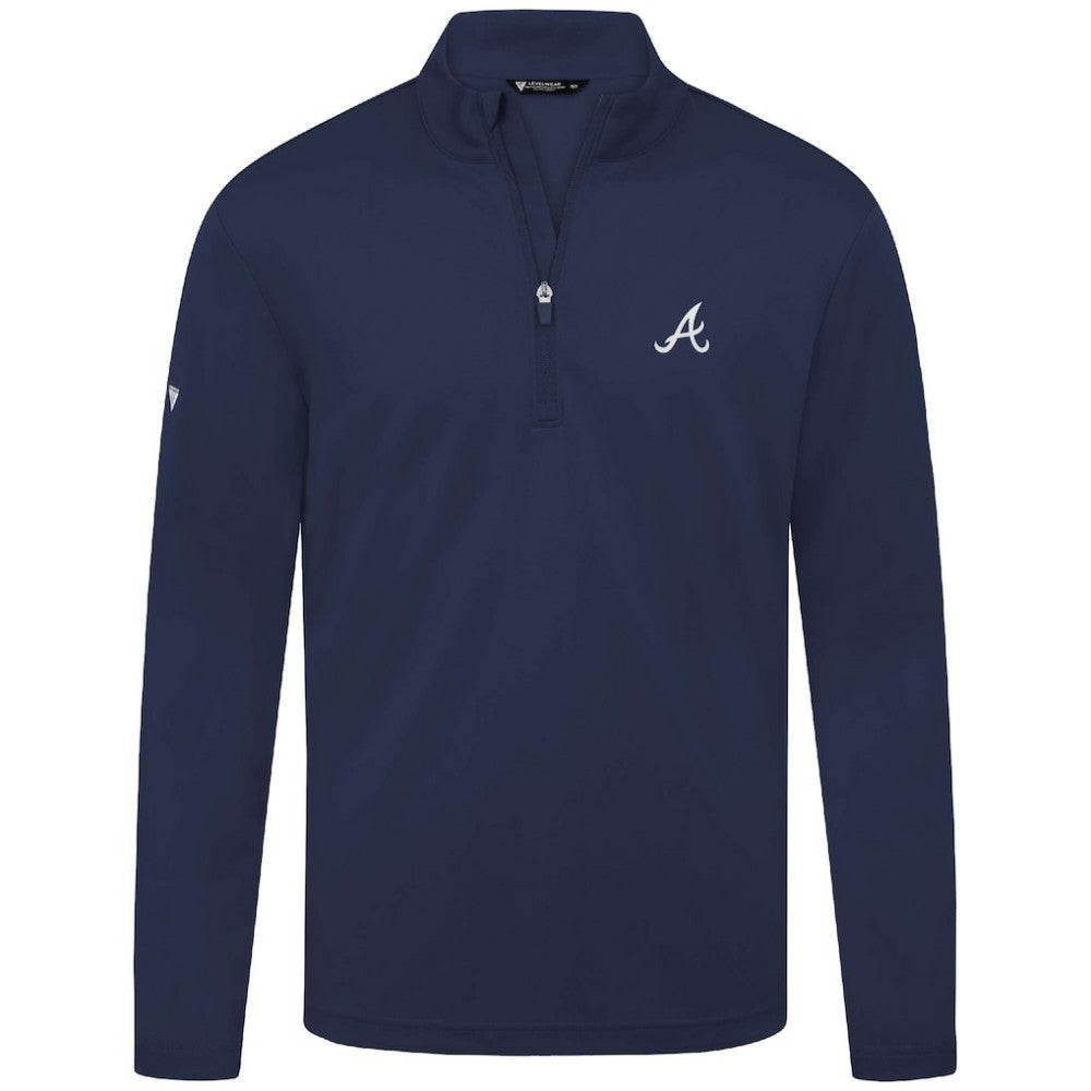 Atlanta Braves Levelwear Heron Insignia 2.0 Quarter-Zip Jacket | MLB Online