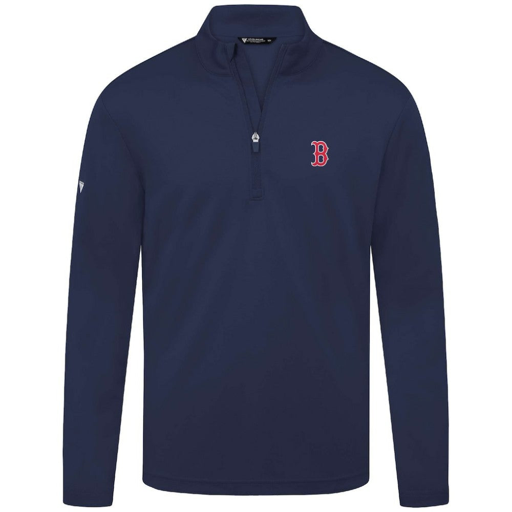 Boston Red Sox Levelwear Heron Insignia 2.0 Quarter-Zip Jacket | MLB Discount