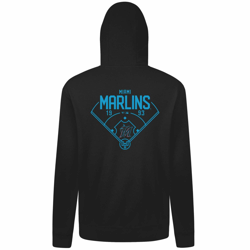Miami Marlins Levelwear Podium Primary Pullover Hoodie | MLB Sale