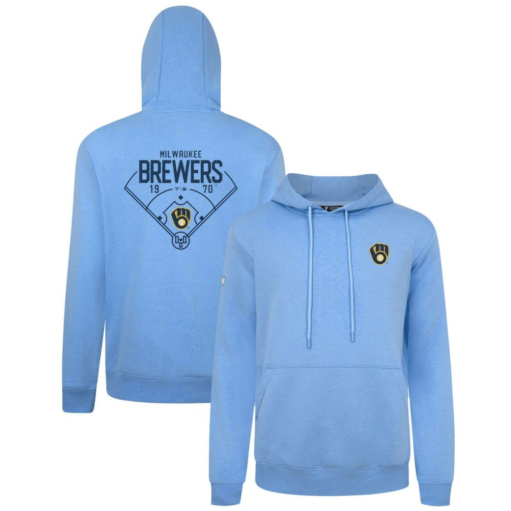 Milwaukee Brewers Levelwear Podium Primary Pullover Hoodie | MLB Discount