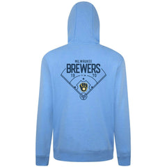 Milwaukee Brewers Levelwear Podium Primary Pullover Hoodie | MLB Discount