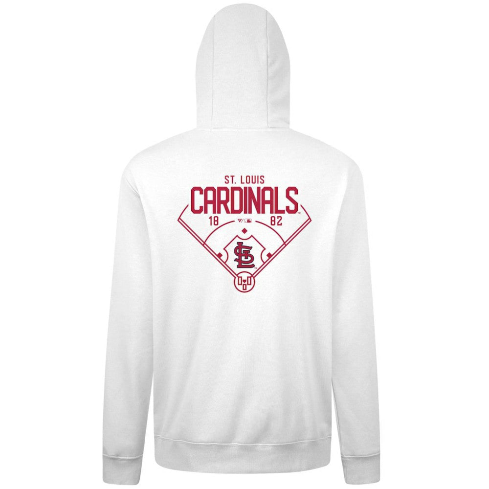 St. Louis Cardinals Levelwear Podium Primary Pullover Hoodie | MLB New