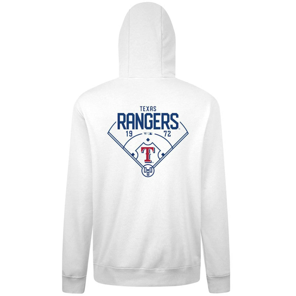 Texas Rangers Levelwear Podium Primary Pullover Hoodie | MLB Outlet