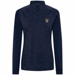 Milwaukee Brewers Levelwear Women's Amethyst Insignia 2.0 Quarter-Zip Jacket | MLB Outlet