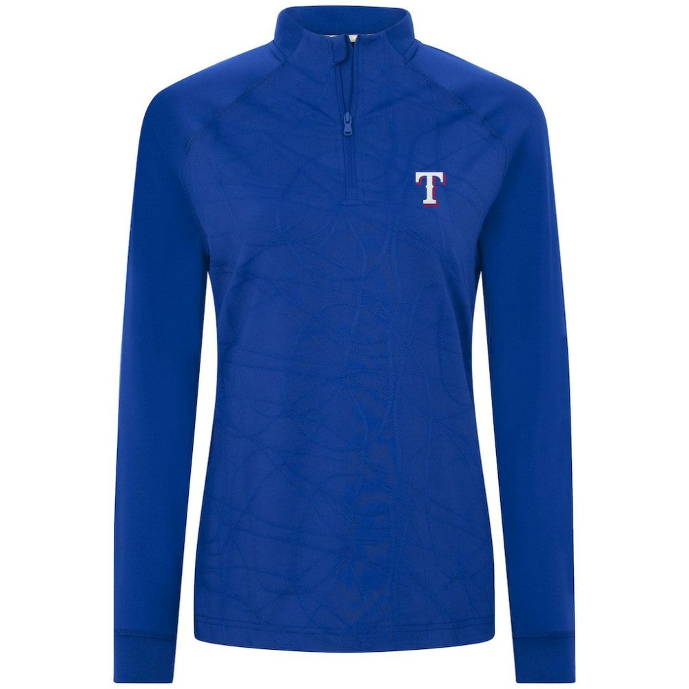 Texas Rangers Levelwear Women's Amethyst Insignia 2.0 Quarter-Zip Jacket | MLB Discount
