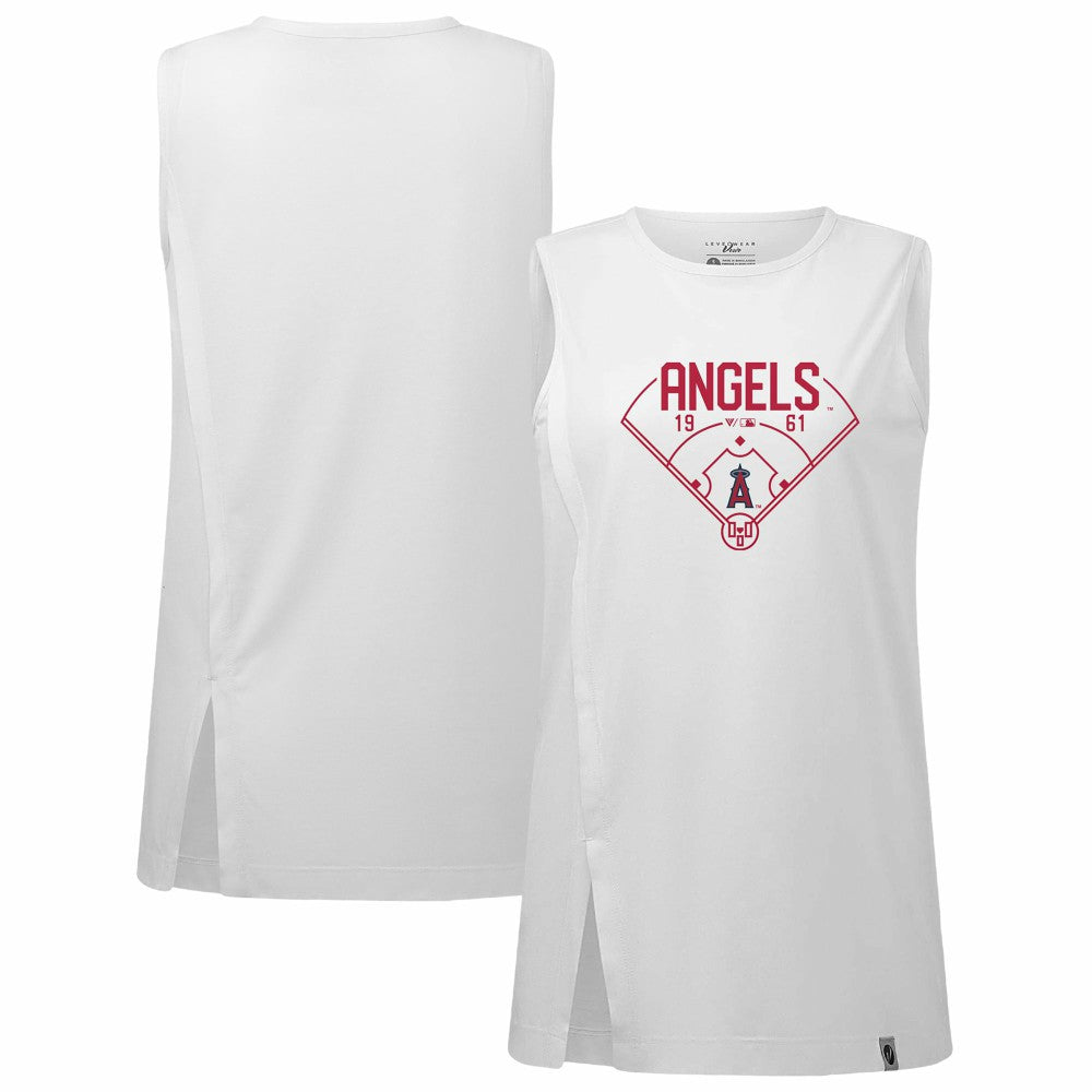 Los Angeles Angels Levelwear Women's Influx Home Field Tank Top | MLB Near me