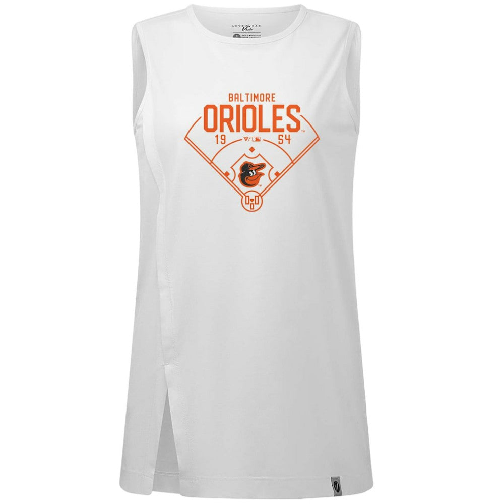 Baltimore Orioles Levelwear Women's Influx Home Field Tank Top | MLB On Sale