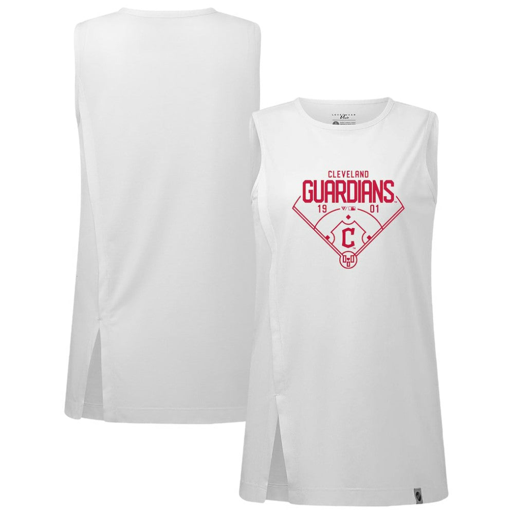 Cleveland Guardians Levelwear Women's Influx Home Field Tank Top | MLB Discount