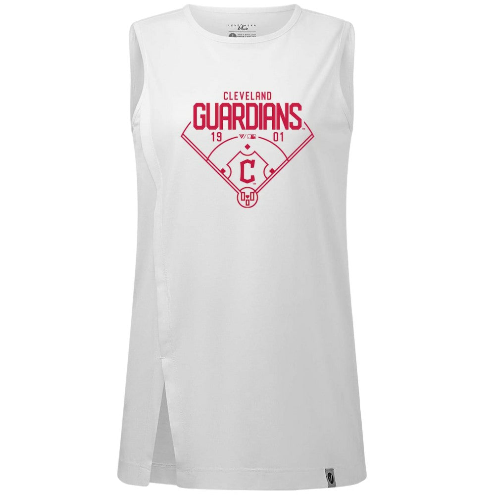Cleveland Guardians Levelwear Women's Influx Home Field Tank Top | MLB Discount