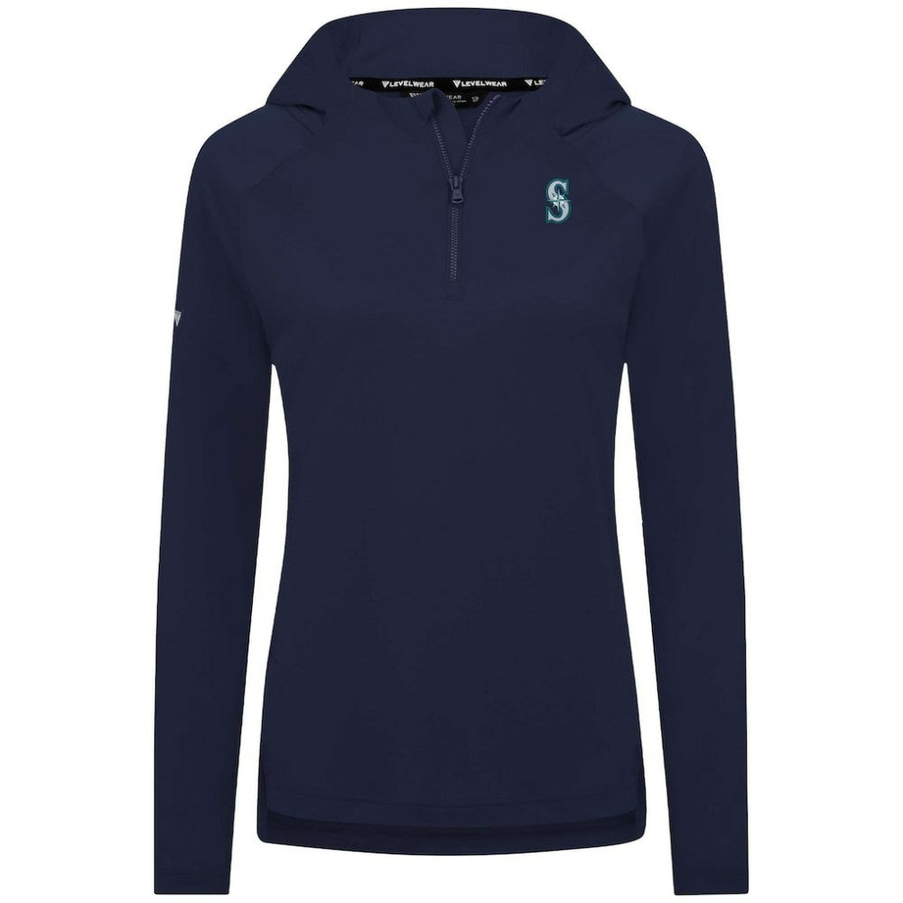 Seattle Mariners Levelwear Women's Raven Insignia 2.0 Quarter-Zip Jacket | MLB Discount