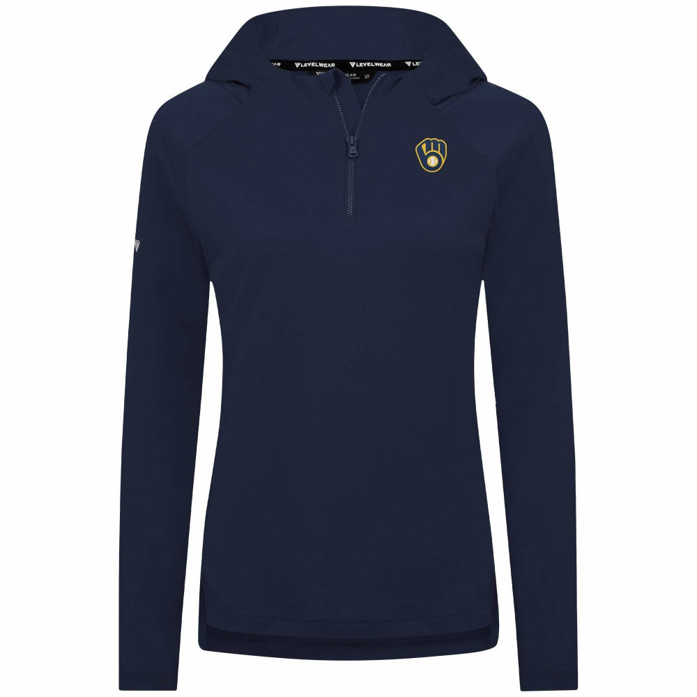 Milwaukee Brewers Levelwear Women's Raven Insignia 2.0 Quarter-Zip Jacket | MLB Near me