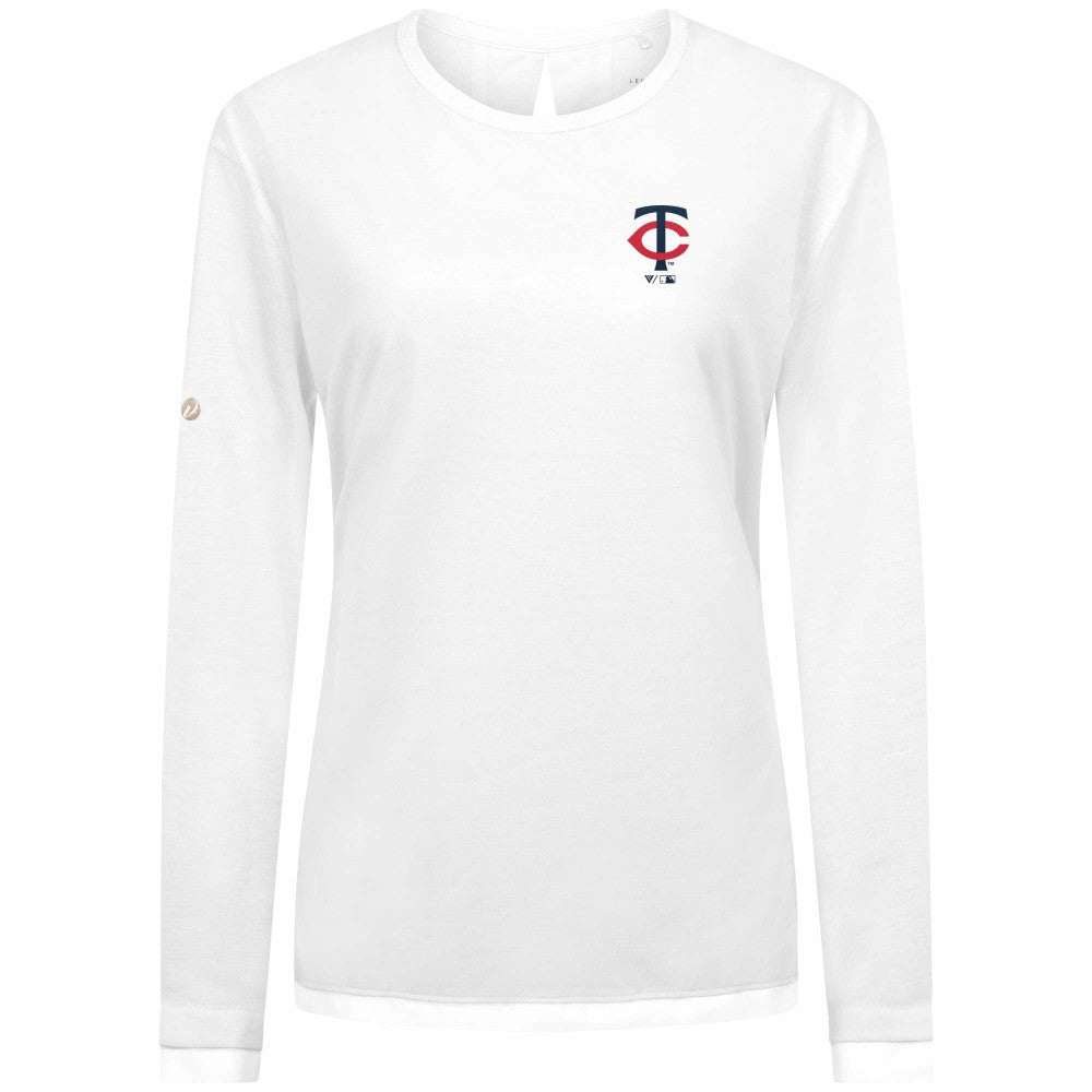 Minnesota Twins Levelwear Women's Sequoia Primary Logo Long Sleeve T-Shirt | MLB Discount