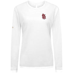 St. Louis Cardinals Levelwear Women's Sequoia Primary Logo Long Sleeve T-Shirt | MLB On Sale
