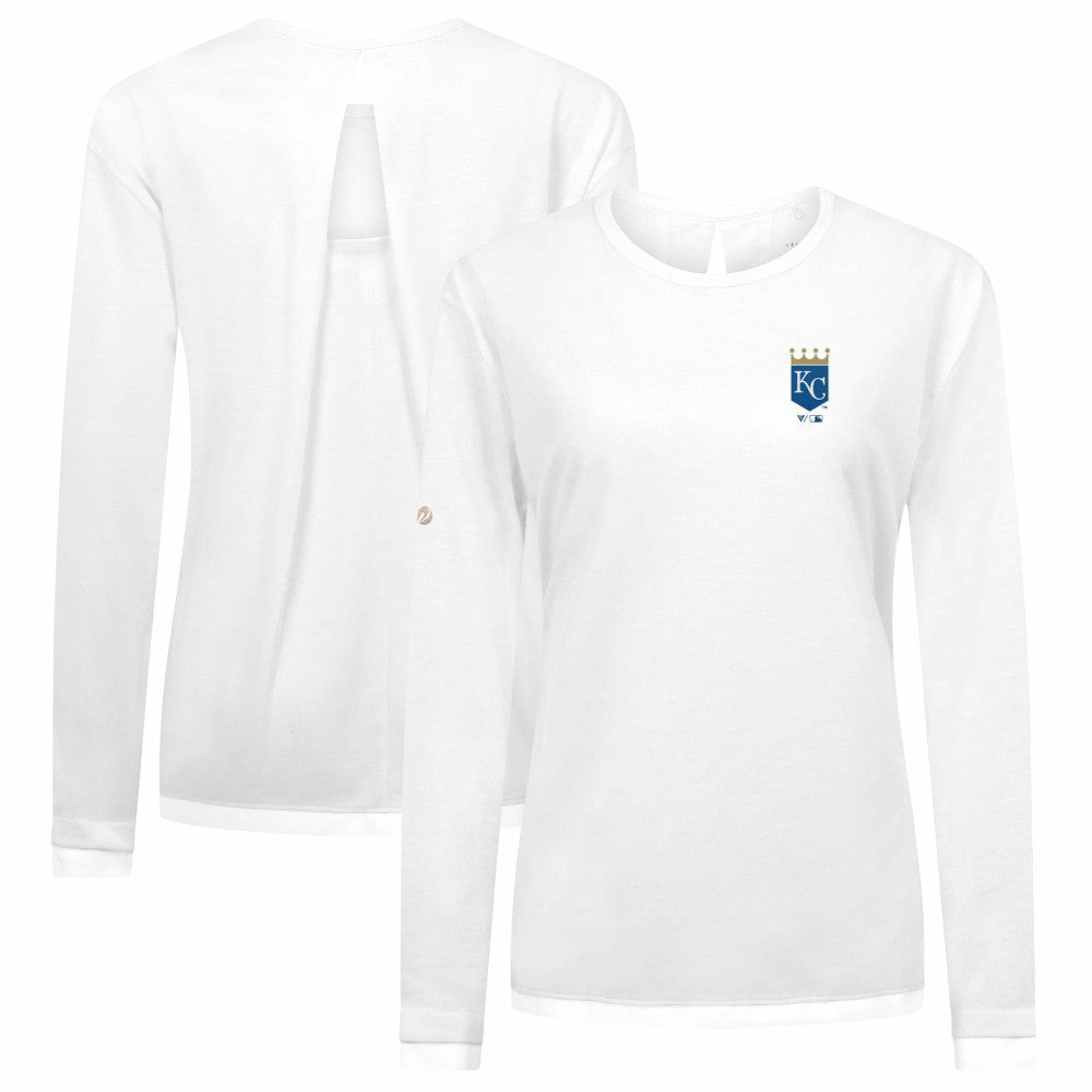 Kansas City Royals Levelwear Women's Sequoia Primary Logo Long Sleeve T-Shirt | MLB Outlet