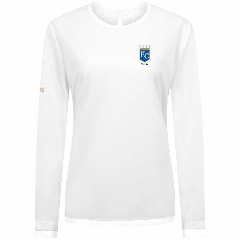 Kansas City Royals Levelwear Women's Sequoia Primary Logo Long Sleeve T-Shirt | MLB Outlet