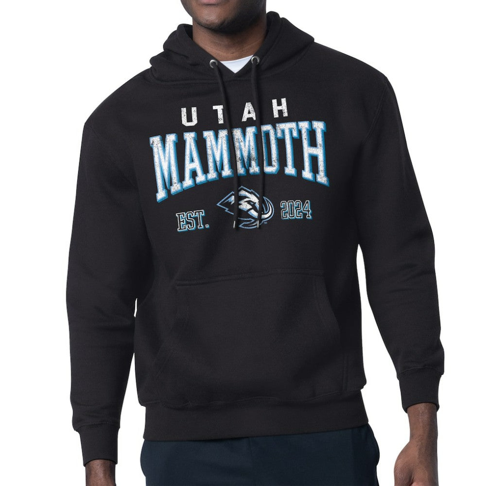 Utah Mammoth Starter Retro Graphic Fleece Pullover Hoodie Discount