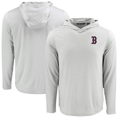 Boston Red Sox Cutter & Buck Coastline Epic Comfort Recycled Eco Hoodie Long Sleeve T-Shirt | MLB Shop