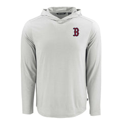 Boston Red Sox Cutter & Buck Coastline Epic Comfort Recycled Eco Hoodie Long Sleeve T-Shirt | MLB Shop
