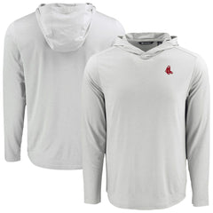 Boston Red Sox Cutter & Buck Coastline Epic Comfort Recycled Eco Hoodie Long Sleeve T-Shirt | MLB For sale