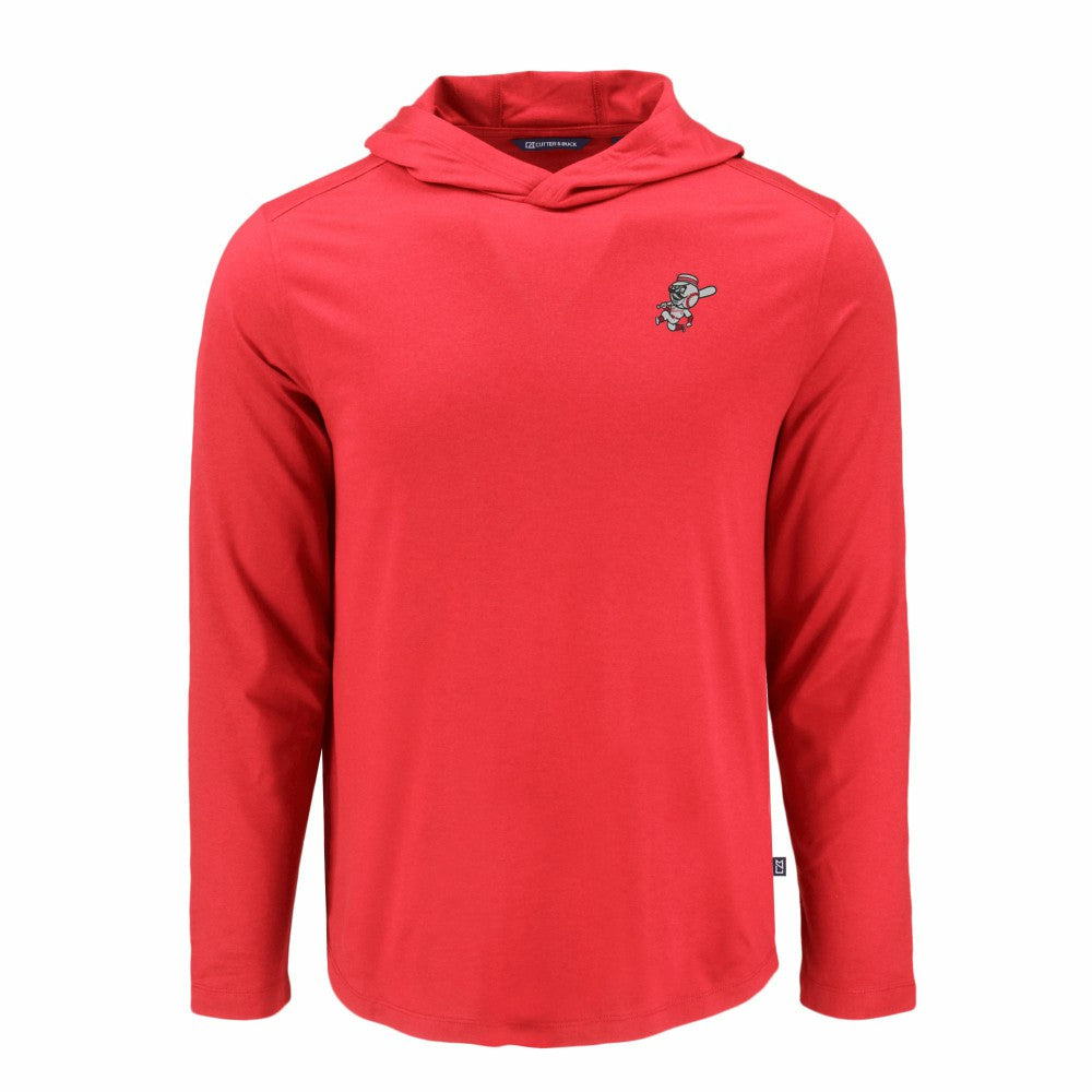 Cincinnati Reds Cutter & Buck Coastline Epic Comfort Recycled Eco Hoodie Long Sleeve T-Shirt | MLB Near me